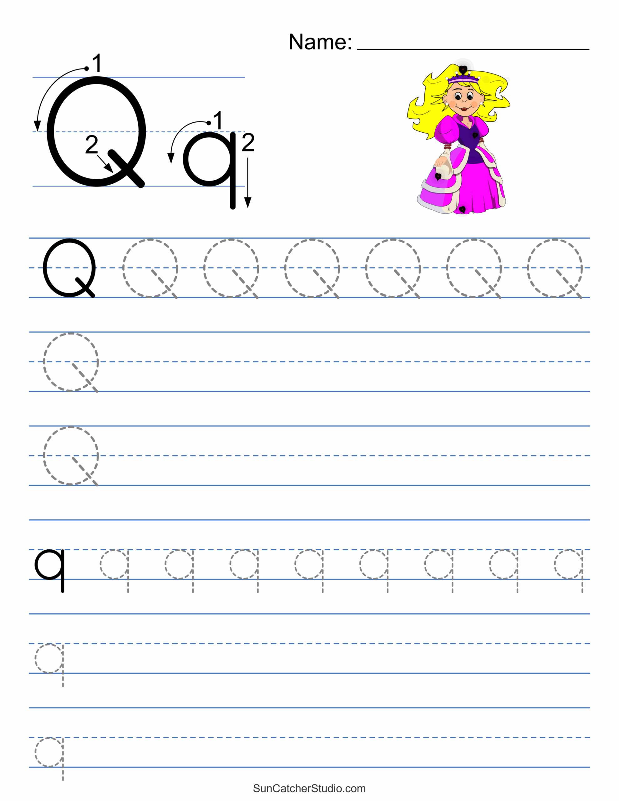 free printable traceable letters