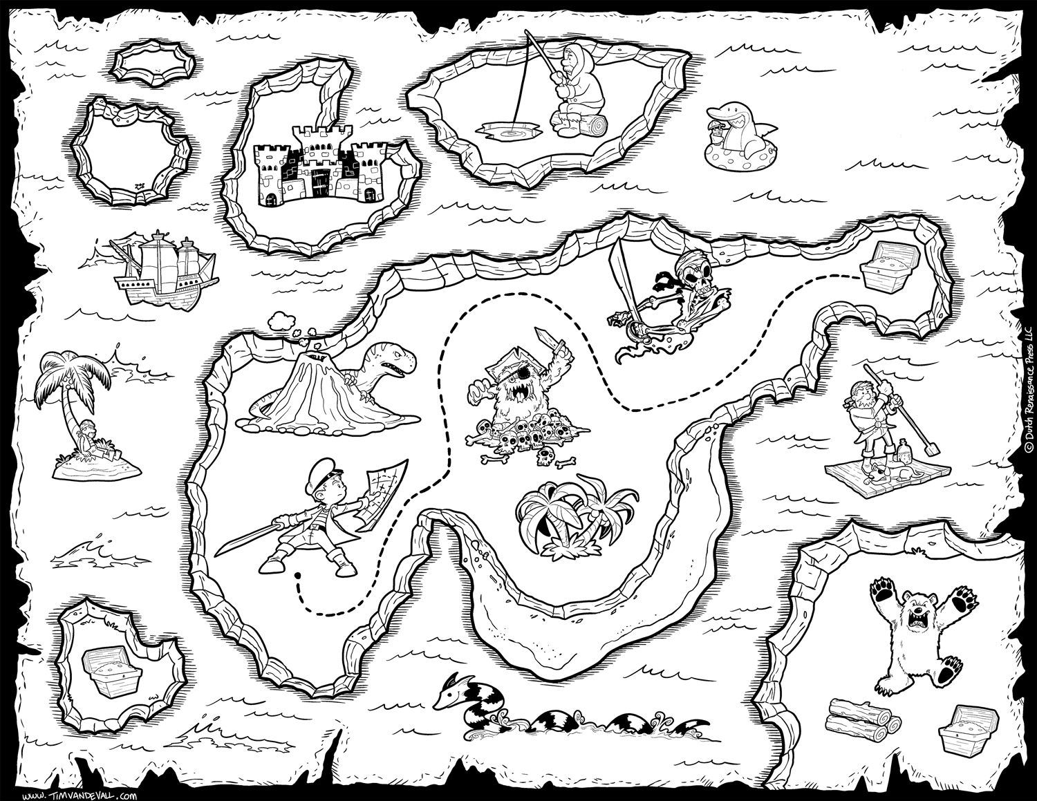 printable treasure map