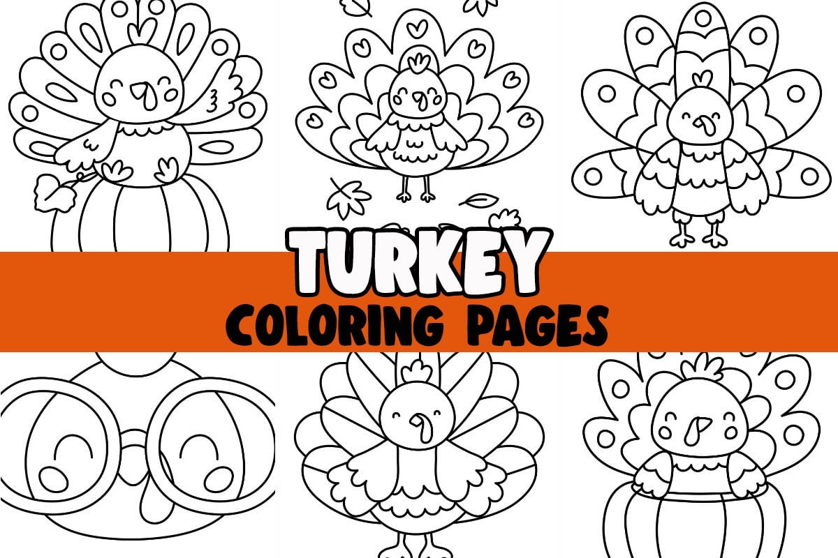 printable turkey coloring page