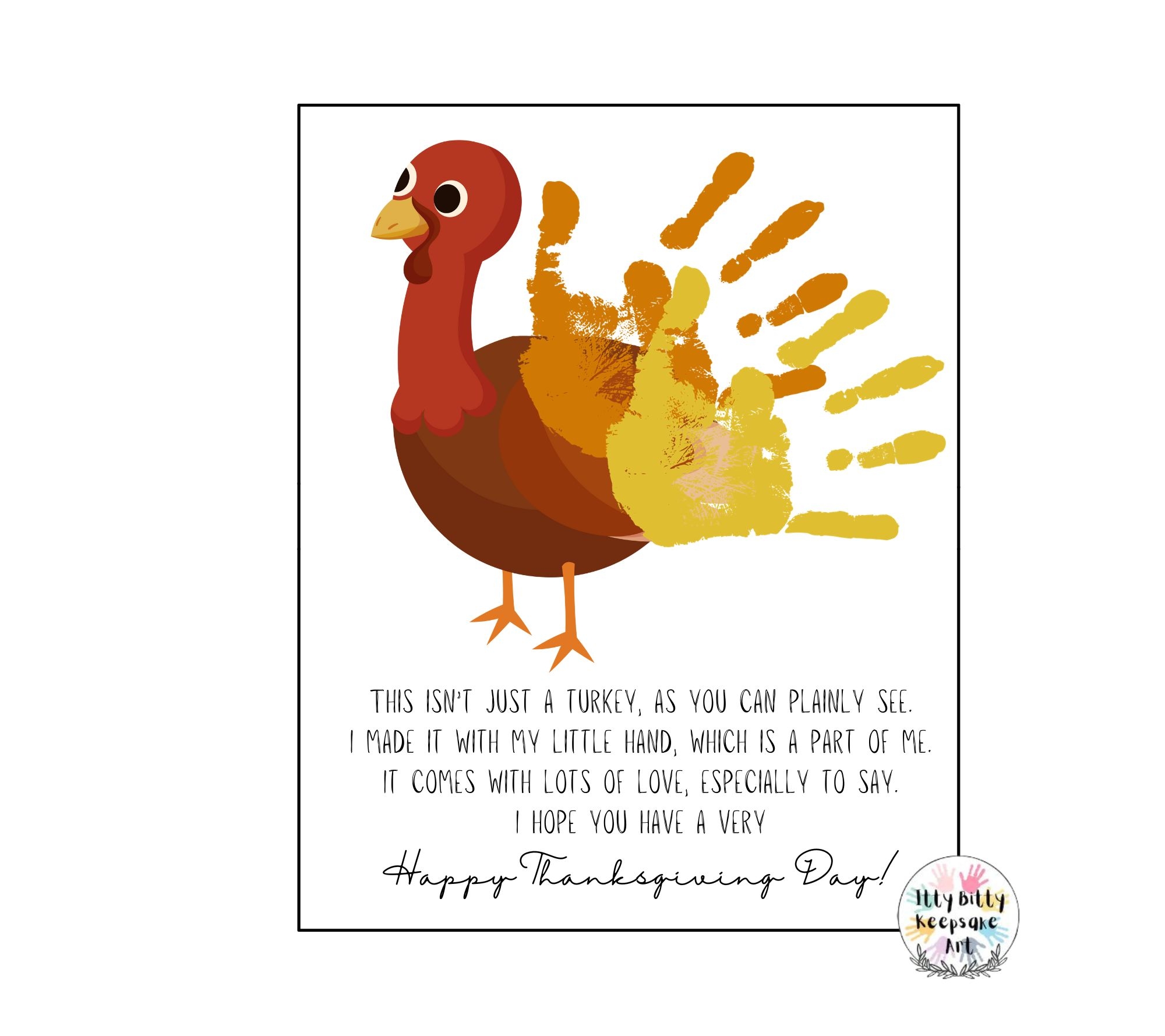 hand turkey printable