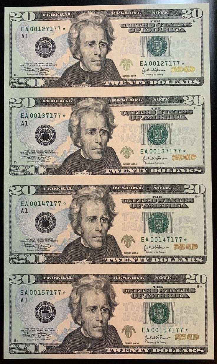 Twenty Dollar Bill Money Template