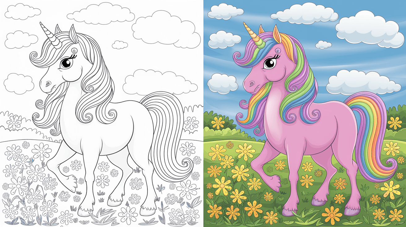 free printable colouring pages unicorns