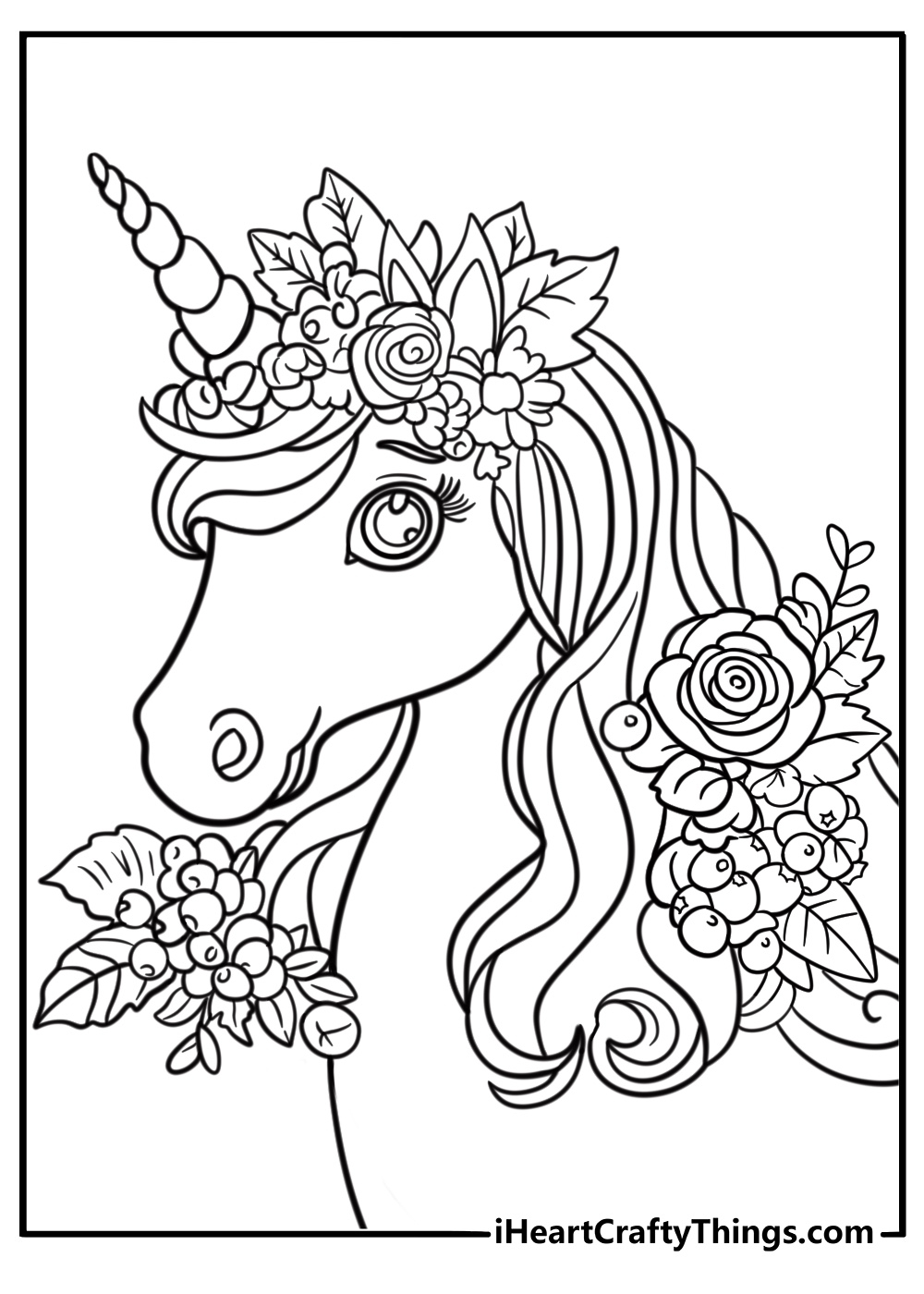 unicorn free printable coloring pages