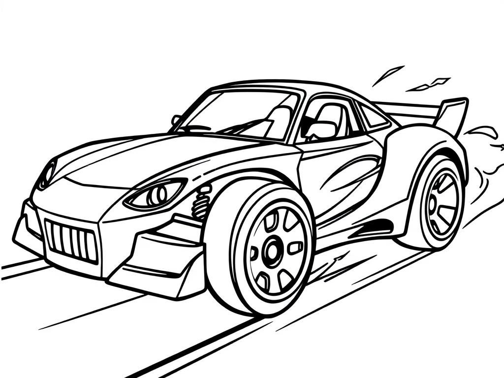 printable cars colouring pages