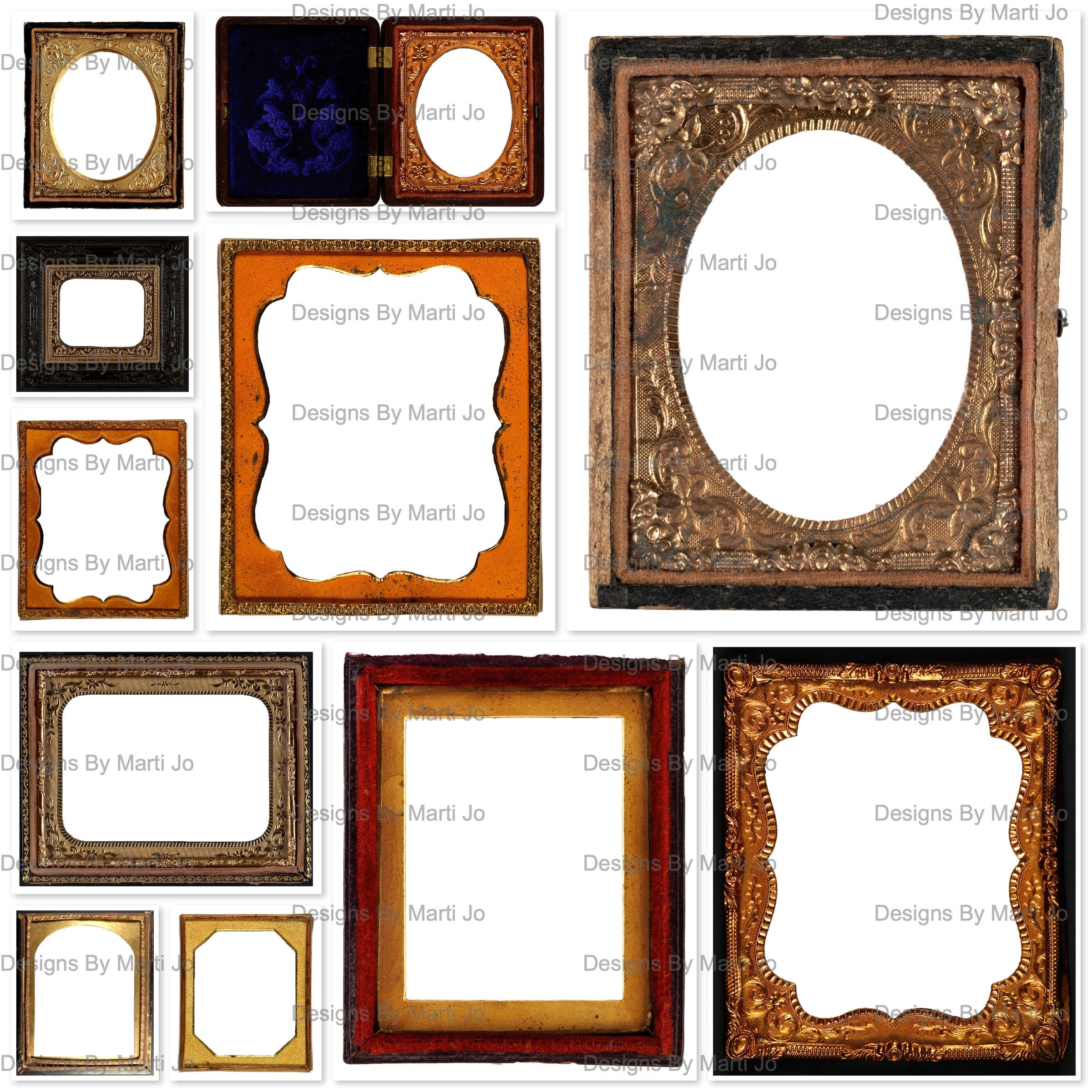 Vintage Picture Frame Clipart 10 Printable Antique Photo Frame PNG Files Instant Download Commercial Use OK VC97 Etsy