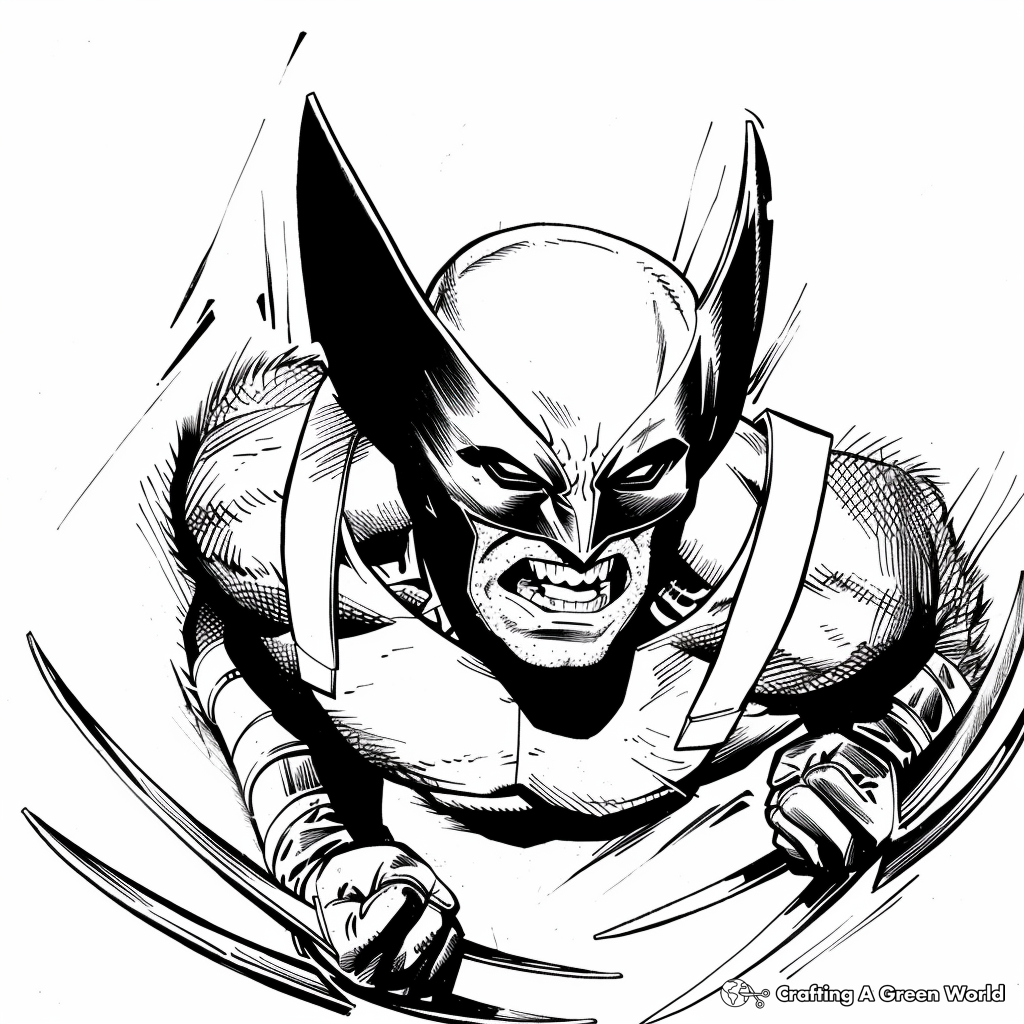 wolverine printable coloring pages