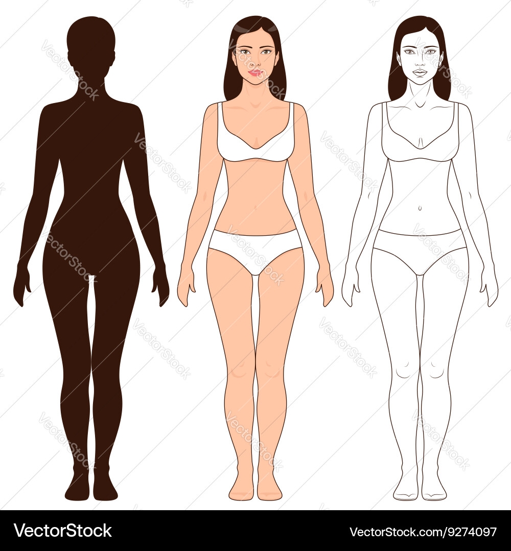 human body outline printable
