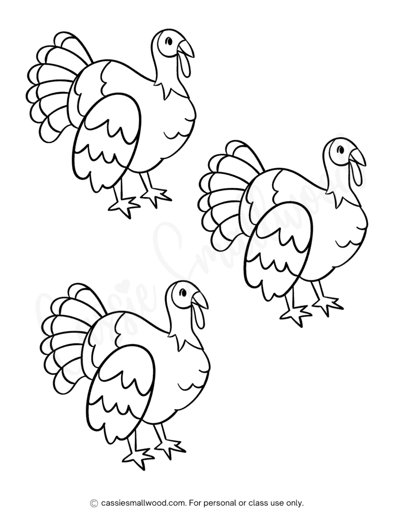 turkey outline printable