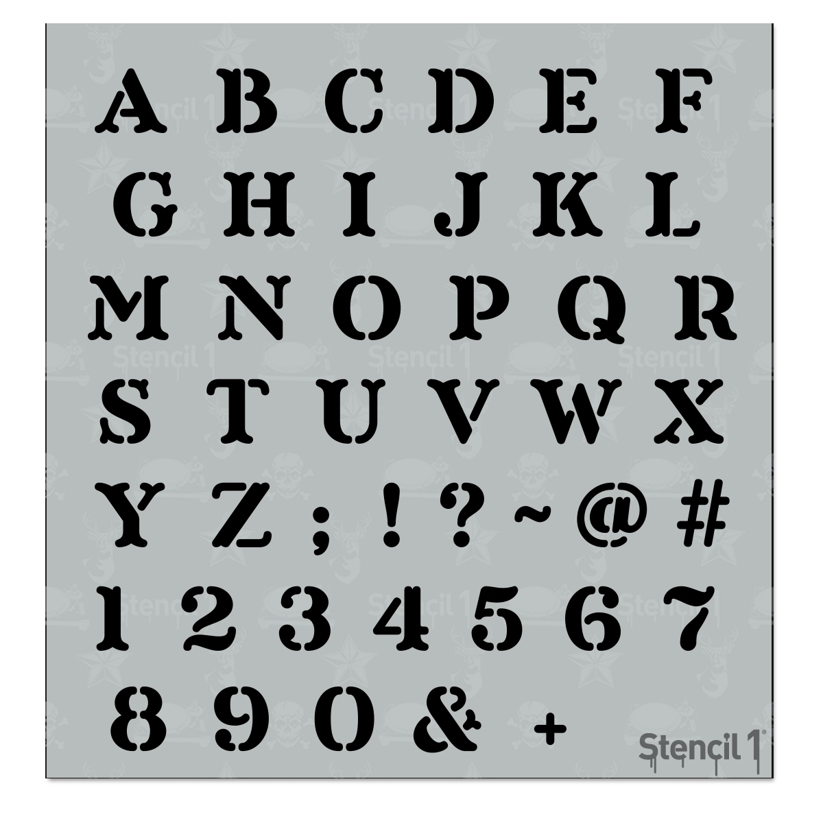 Crafty Small Letter Stencil 1 2 Inch Stencil 1