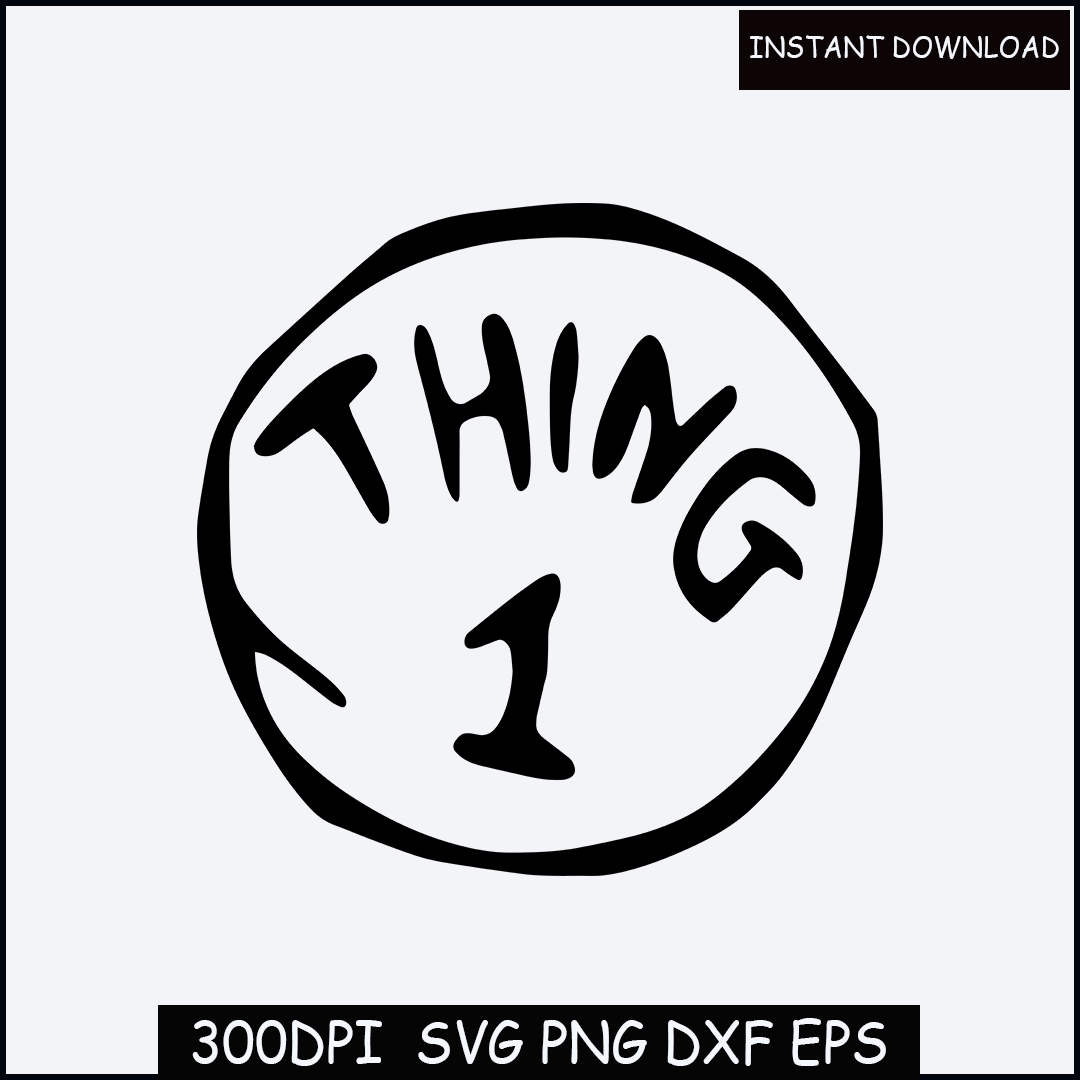 thing 1 thing 2 printables