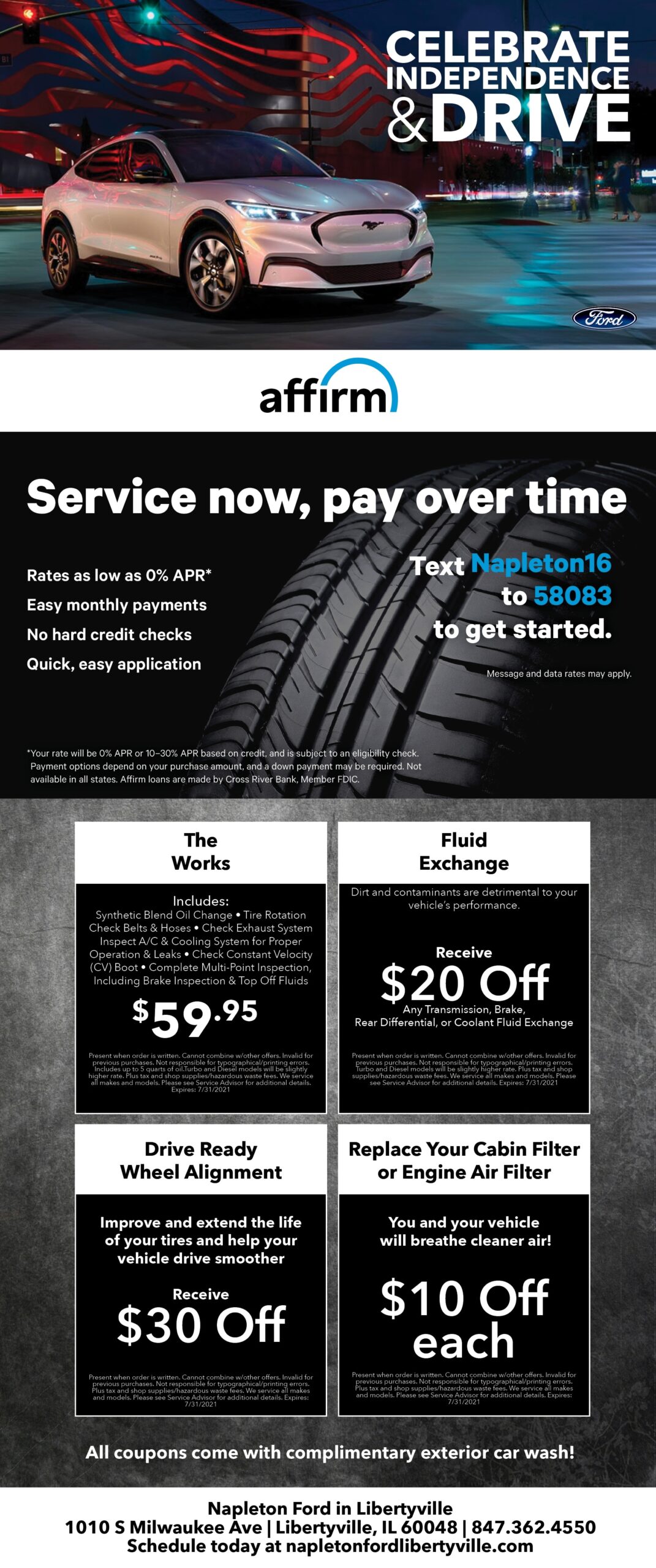 Ford Parts Coupons Libertyville IL Vernon Hills Parts Specials