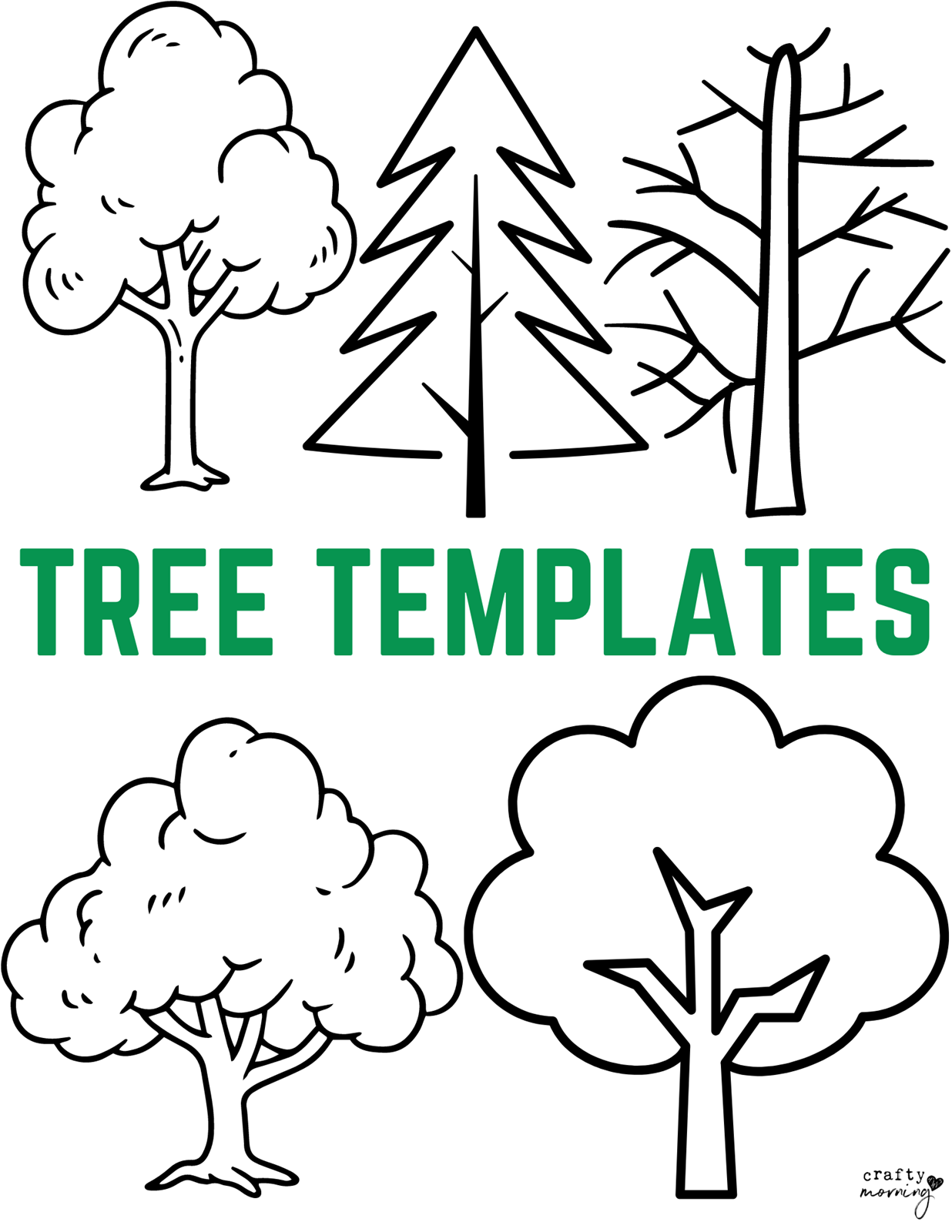 tree outline printable