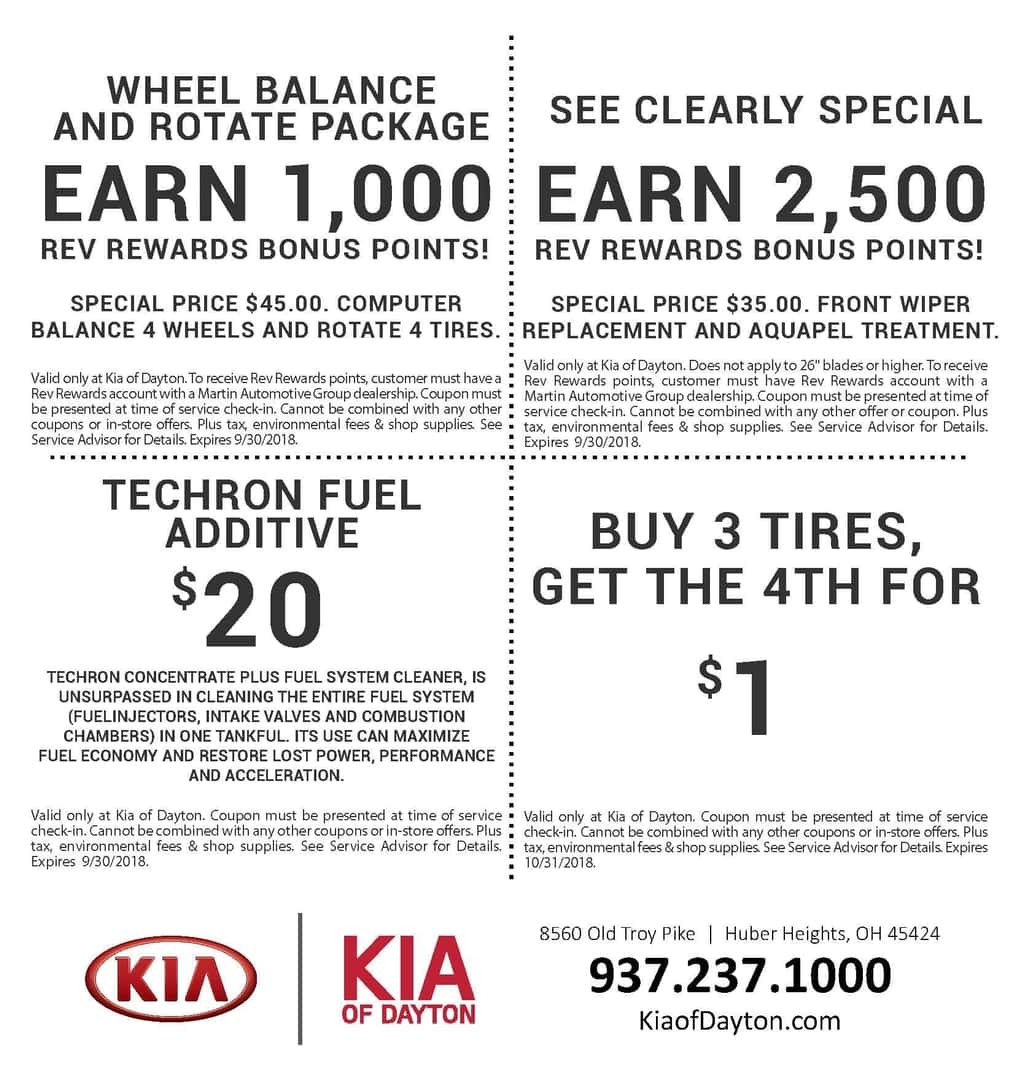 Printable Service Coupon Kia Of Dayton
