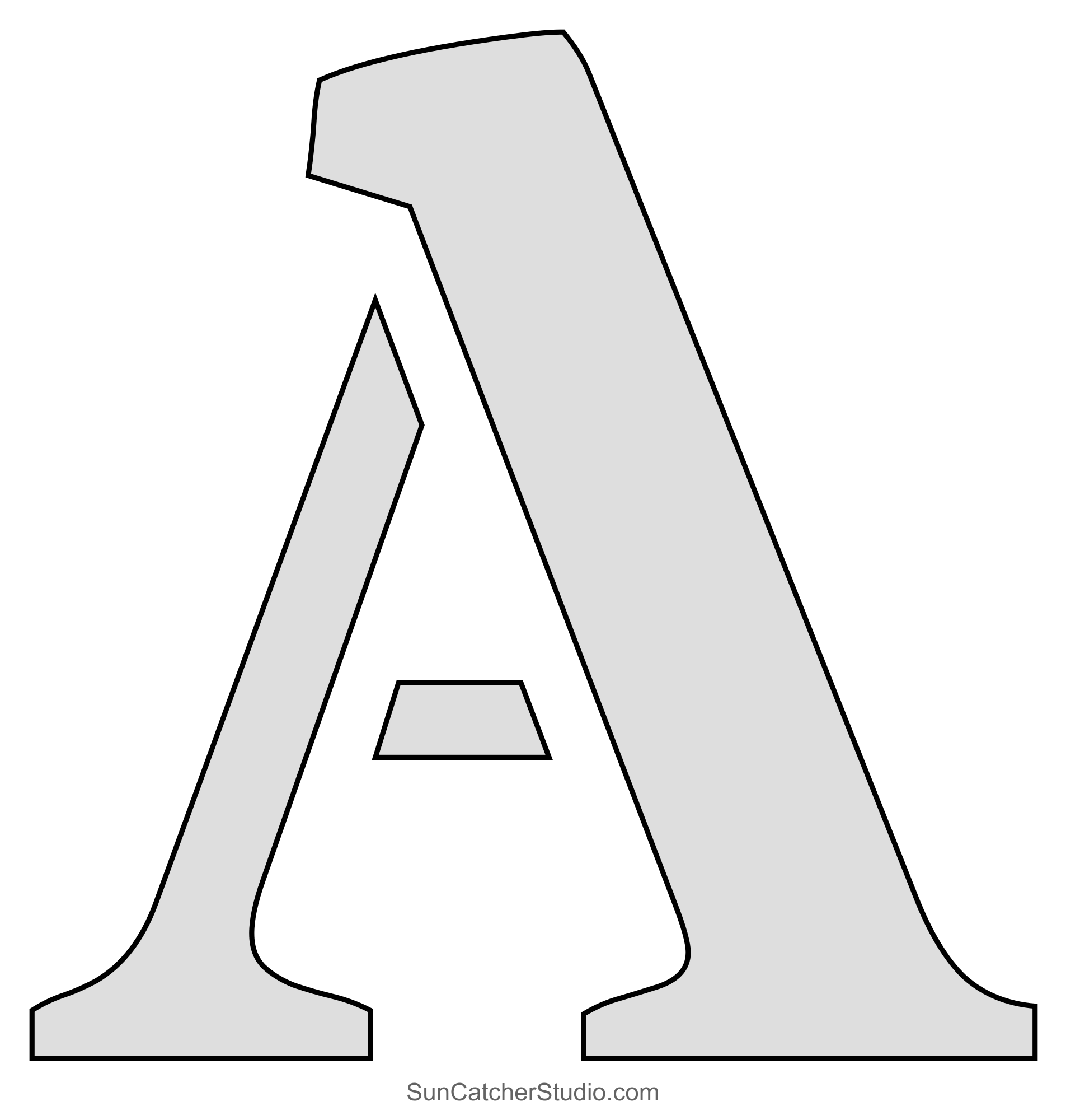 free letter stencils printable