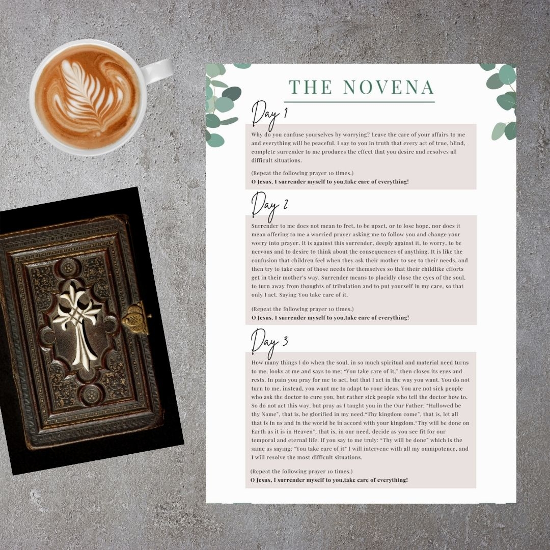 Surrender Novena FREE Download Printable Little With Great Love
