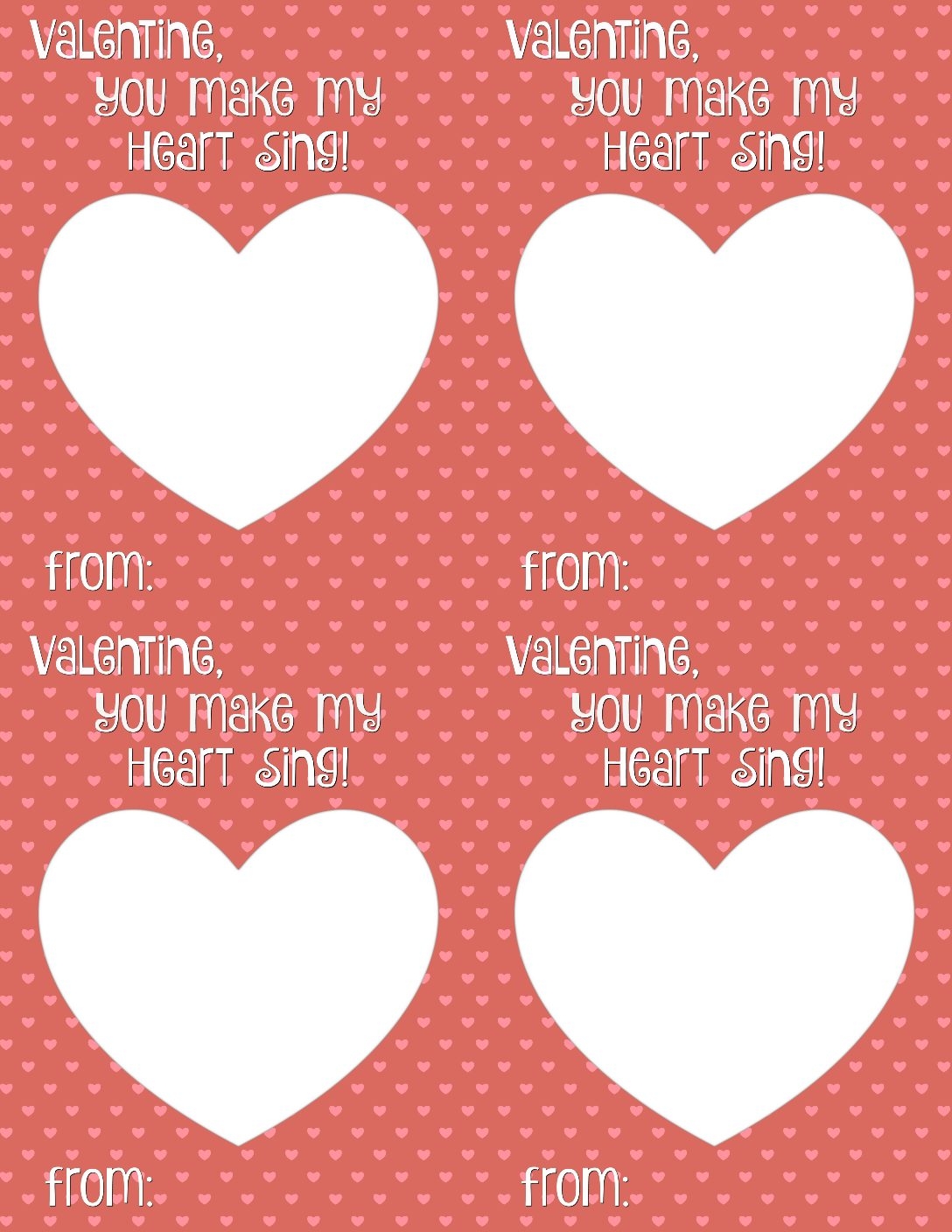 valentine's day cards printable